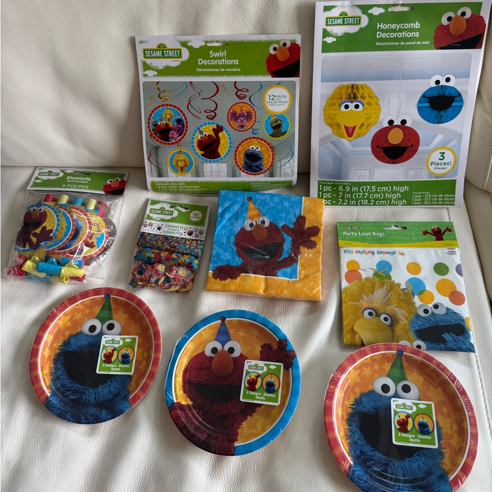 Sesame Street Party Supplies and Decorations NEW